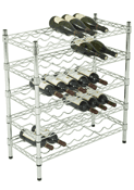 Chrome wine rack