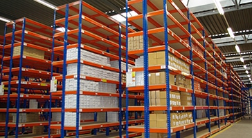 Warehouse shelving