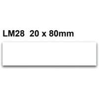 White Blank Location Markers - Magnetic Labels - Pack Of 100 - Manutan Expert