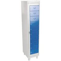 Garment Dispensing Metal Laundry Lockers - Raised - 5 Doors - Manutan Expert