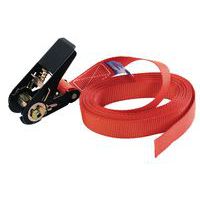 5m Tie Down Straps - Ratchet Buckles - 350kg Max Lashing - Manutan Expert