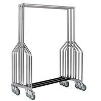 Nested heavy duty garment rails