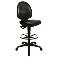 Heavy Duty Workshop Chair Black for Ergonomic Seating and Comfort