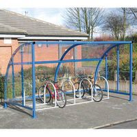 Clear View Cycle Shelters for Secure Bicycle Storage