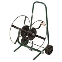 Metal hose reel on wheels - Requires fitting