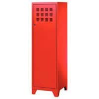 tall red locker