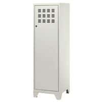 tall light grey locker