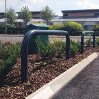 Hooped Parking Perimeter Barriers - Flanged & Ragged - 1-2 Meters Long