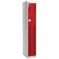 Red Lockers With 1 Ventilated Door