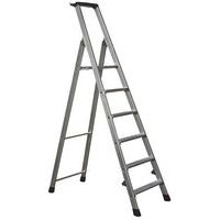 Aluminium Platform Step Ladders - 3 To 10 Steps - Safety Ladder