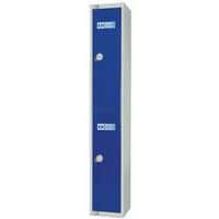 Blue Elite Personal Effects Locker With 2 Doors For PPE Storage