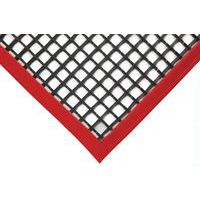 Red Workstation Open Grid Anti-Slip Safety Mats