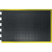 Anti-Fatigue Bubblemat Black/Yellow 900x1200mm Tiles - Safety Matting