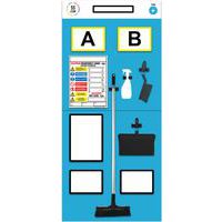 Rack End Cleaning Shadow Notice Boards - Double Aisles - Modulean