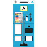 Rack End Cleaning Shadow Notice Boards - Single Aisles - Modulean