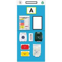 Rack End First Aid Shadow Notice Boards - Single Aisles - Modulean