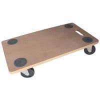 Wood rolling platform - Raw finish - Load capacity 200 kg