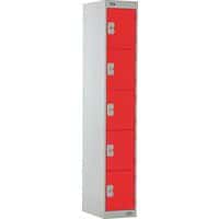 Metal Storage Lockers - 5 Cabinets - Nestable - Anti-Bacterial Coat