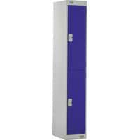 Metal Storage Lockers - 2 Doors & Coat Hooks -Nestable -Anti-Bacterial