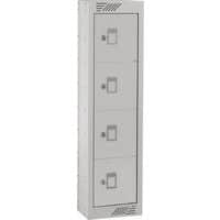 Grey Personal Effects Locker With 4 Doors