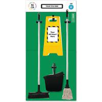 Extra Large Cleaning Tool/Shadow Board - 5S Lean Organized