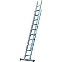 Telescopic Extension Aluminium Ladders With Stabiliser Bar - Secure