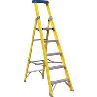 Fibreglass GRP Platform Step Ladder - 3 To 10 Steps - Safety Ladder