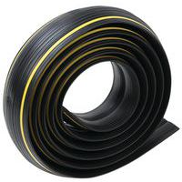 Outdoor Cable Cover Strip - Black & Yellow Stripes - 3M Long - Manutan Expert