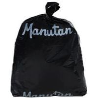 Light Duty Bin Bags - 60/160 Litre - Black Plastic - Manutan Expert