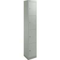 Grey Office Lockers - Steel Storage Lockers - 1 To 6 Doors - Bisley