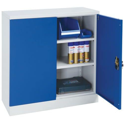 Flat-Pack Metal Storage Cupboards - 1000mm High Office Cabinets - Manutan Expert