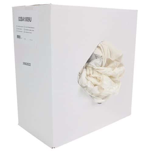 White Cleaning Dishcloths - Recycled Cotton - 350x600mm - Manutan Expert