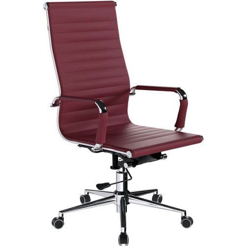 Ergonomic Office Armchair - Bonded Leather/Fabric - Mobile/Cantilever