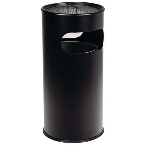 Round Litter/Cigarette Butt Bin - Ashtray Waste Bins - Manutan Expert