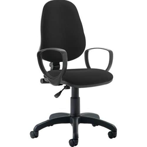 Operator Office Chair - Fabric - Ergonomic & Adjustable Seat & Back