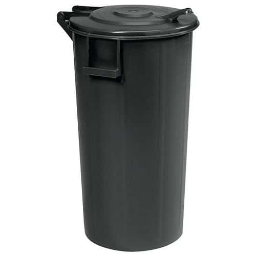 Plastic Outdoor Waste Bin - Hinged Lid - 60 & 100 Litre - Manutan Expert