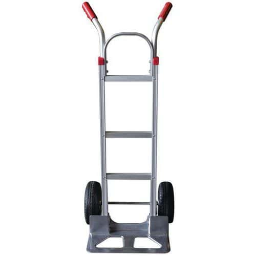 Aluminium Sack Truck 250kg - Pneumatic Wheels - Manutan