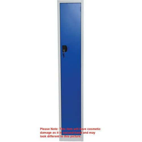 Used 1-Door Blue/Grey Commercial Locker - Tall & Deep - 1800x315x500mm