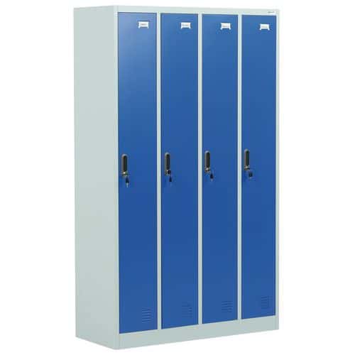 Four Clean & Dirty Lockers - Bank Of Metal Storage Lockers - Manutan Expert