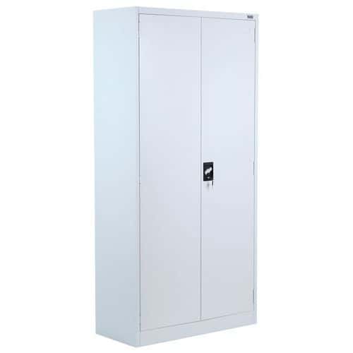 Tall Metal Cupboard - Adjustable Shelves - Flat Pack - Manutan Expert Aris