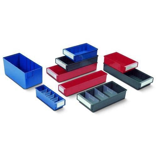 Plastic Shelving Bins - Stackable Small Parts Storage - Treston