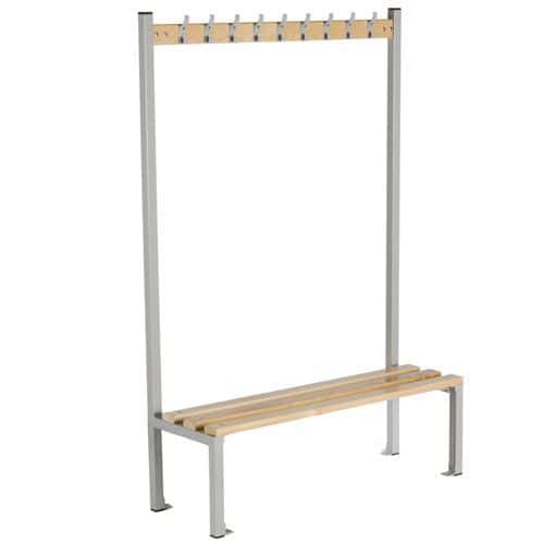 Single-Sided Bench - Changing Room Coat Rack - Anti-Bacterial - Elite