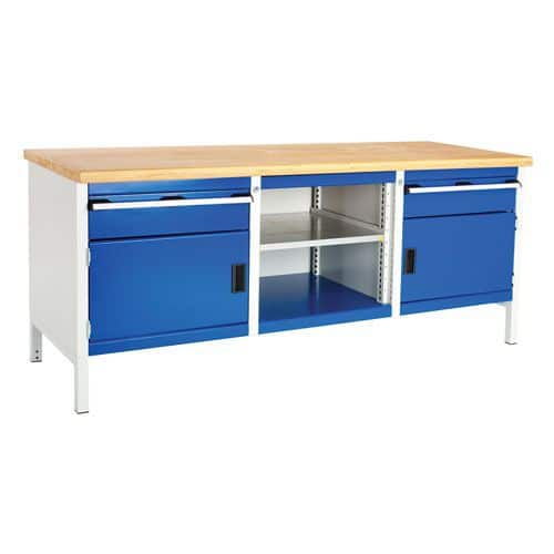 Bott Cubio Heavy Duty Industrial Workbench With MPX Worktop HxWxD 840x2000x750mm