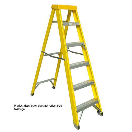 Zarges Industrial ESD-Safe Fibreglass A-Frame Builder's Step Ladder