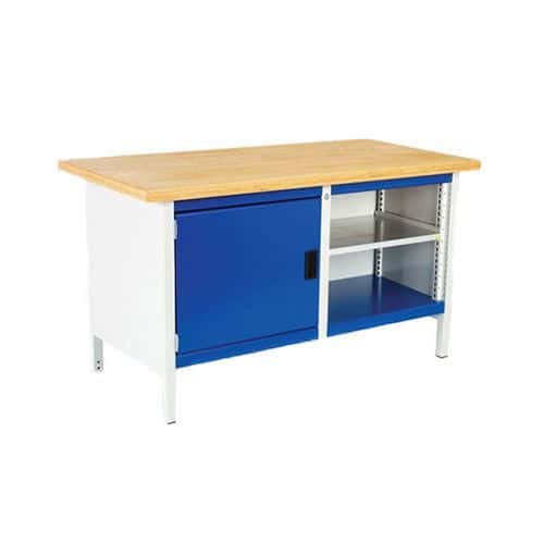 Bott Cubio Heavy Duty Workbench with 1 Shelf & 1 Cupboard 840x1500x750