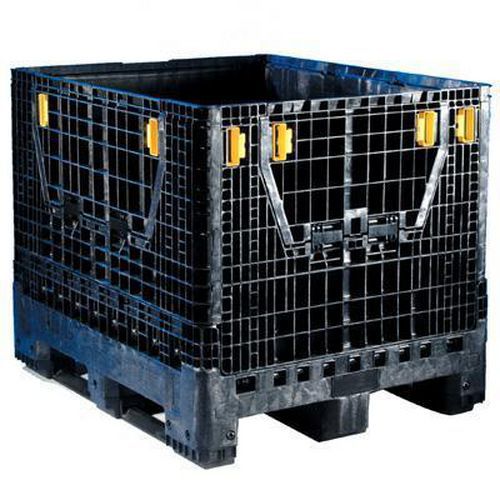 Plastic Pallet Tote Box - Durable Folding Storage - 1200x1000mm