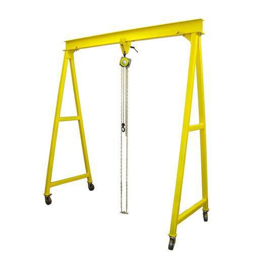 Mobile Steel A Frame Lifting Gantries - Inrigged, Outrigged & Unrigged