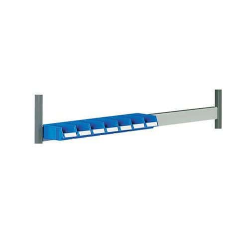 Optional Rail Accessory for Storage Bins for Organization and Storage