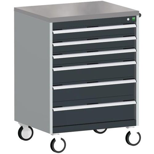 Bott Cubio Multi Drawer Mobile Tool Storage Cabinet 1090x800x650mm