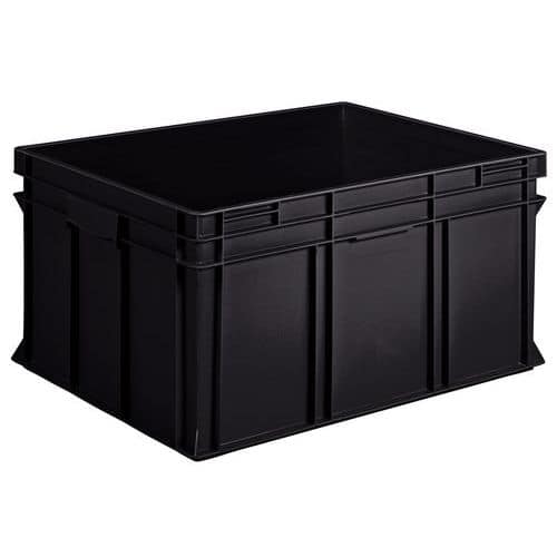 European-standard container - Solid - Black - Recycled